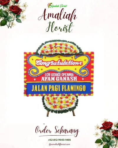 Bunga Papan Congratulation di Blabak
